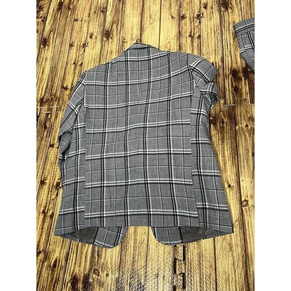 Pierre Cardin 3 Pc Suit BOYS Gray Plaid Sz 8 - Picture 10 of 11